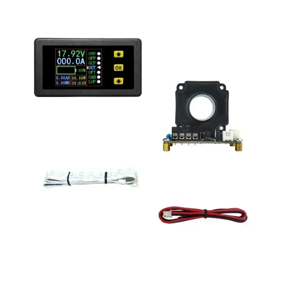 Battery Monitor Coulometer - VAC9010H Hall Coulomb Meter Color LCD