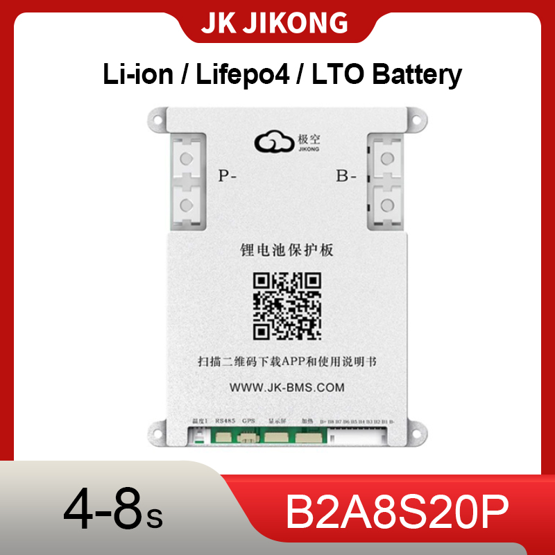 Smart Bms - JK JIKONG JK-B2A8S20P Smart BMS 4S-8S