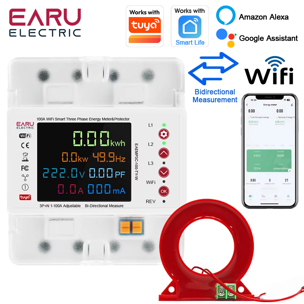 Ac Surge Protector - EARU Three Phase Tuya App WiFi