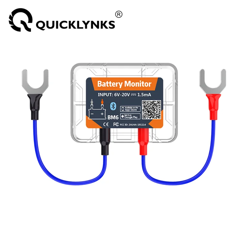 Battery Monitor Coulometer - QUICKLYNKS BM6 12V Battery Monitory Wireless