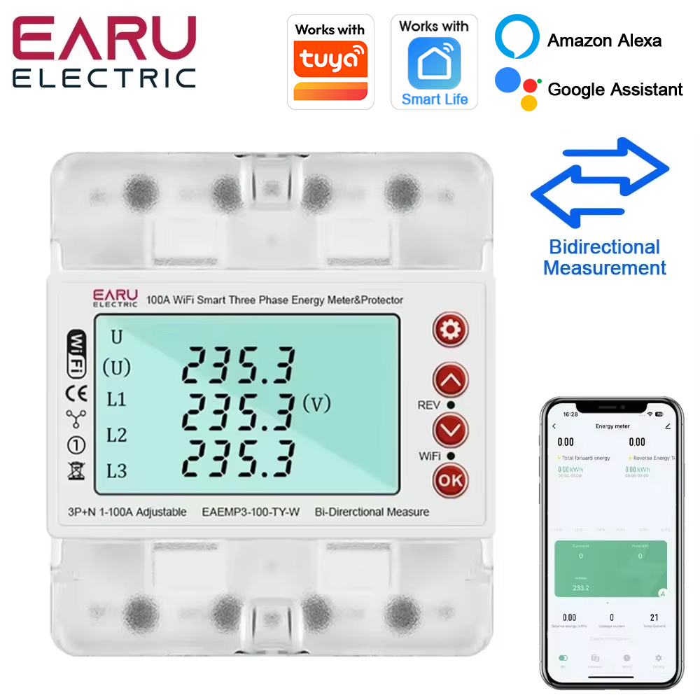 Three Phase AC380V Tuya WiFi S - Ac Surge Protector review and price