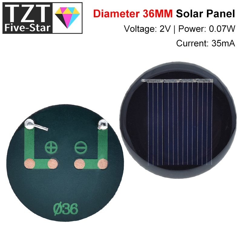1/3/5PCS 2V 35mA 0.07W D36MM P - Jinko Solar Panel Cheetah review and price