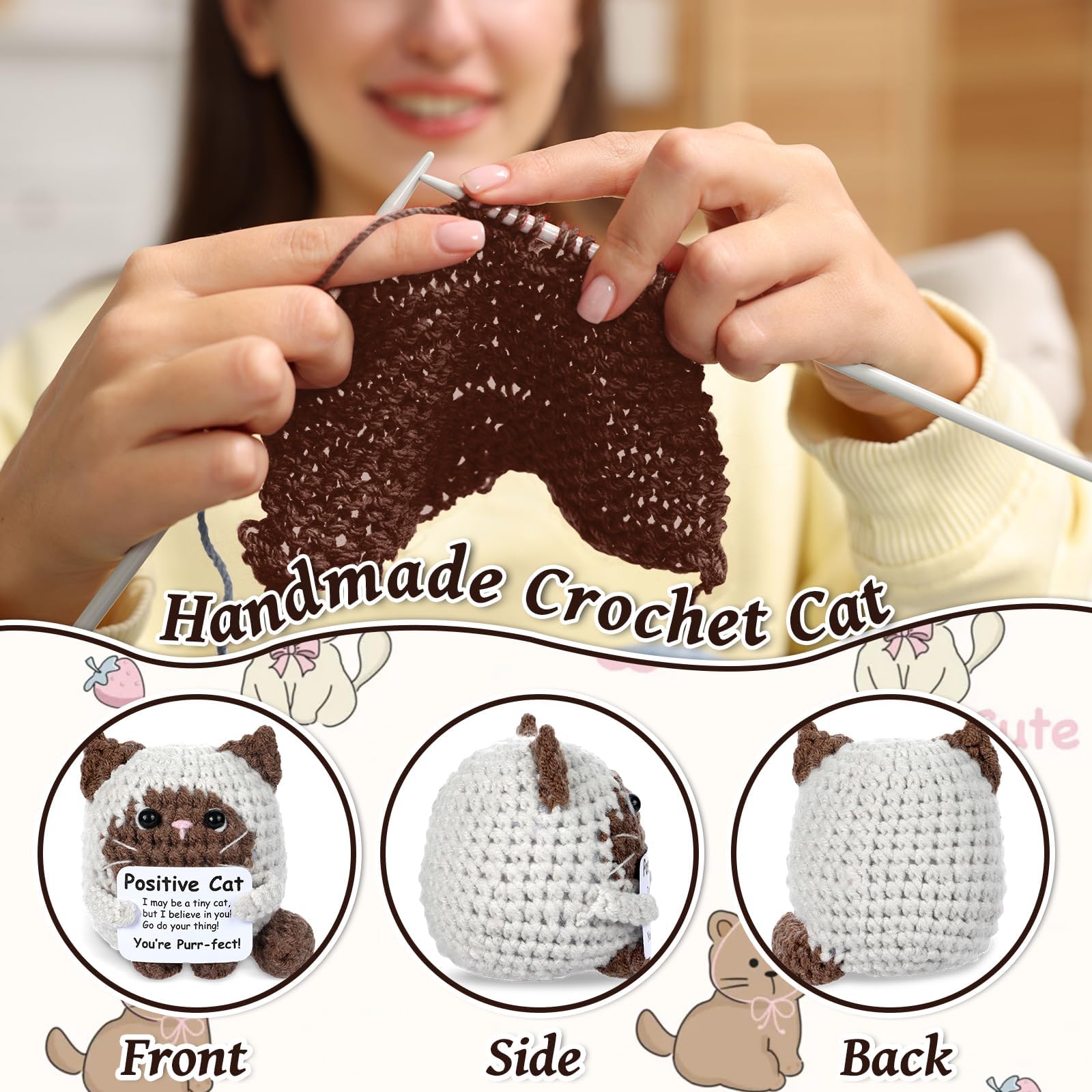 Crocheted Cats Full of Positiv - Renewable Energy Resources review and price
