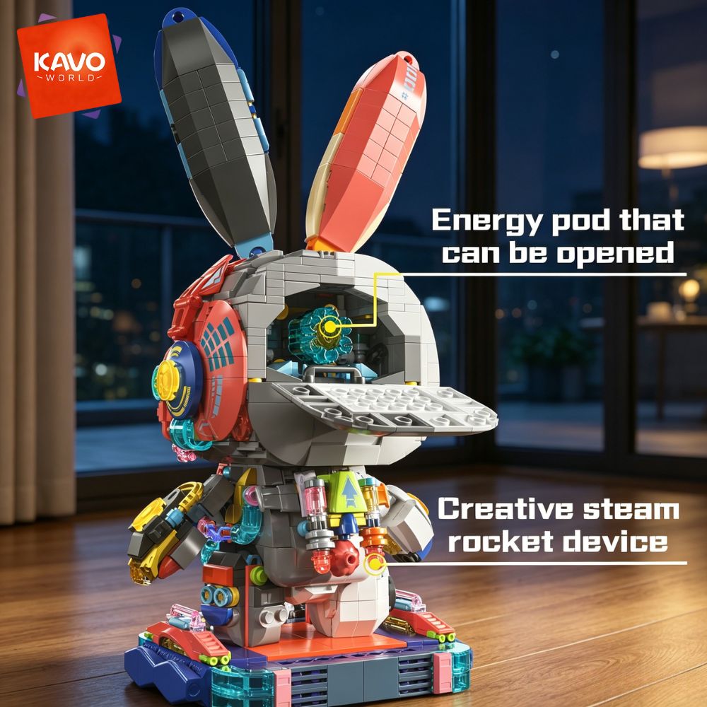 KAVOWORLD 1377PCS Robot Rabbit - Renewable Energy Certificates review and price