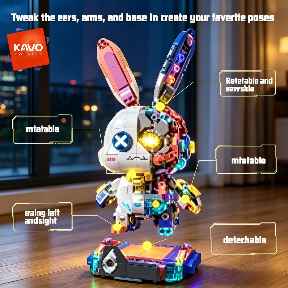 KAVOWORLD 1377PCS Robot Rabbit - Renewable Energy Certificates review and price