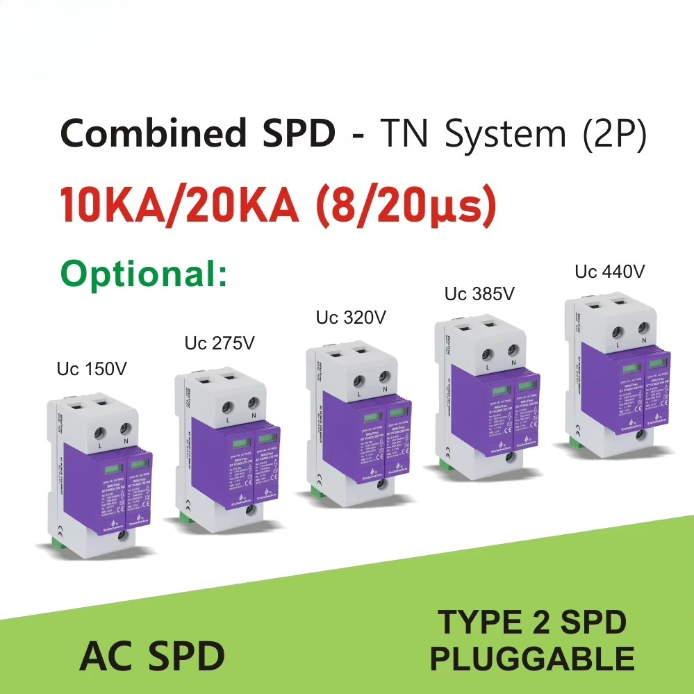 AC SPD 385V 10kA-20kA T2 2P li - Ac Surge Protector review and price
