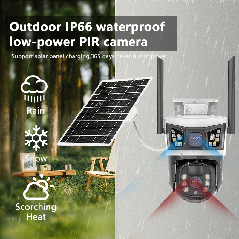 12MP 6K Solar Security Cameras - Jinko Solar Panel Cheetah review and price