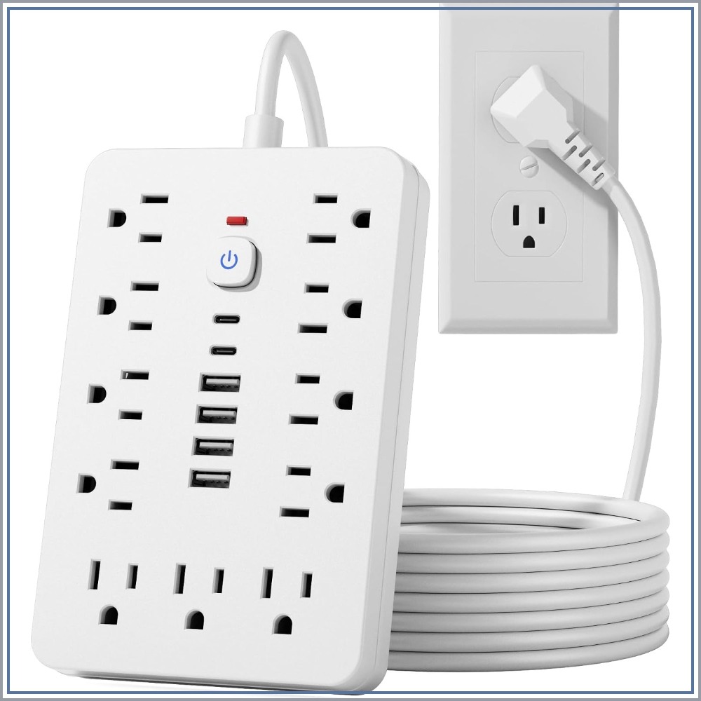 15 FT Flat Plug Surge Protecto - Ac Surge Protector review and price